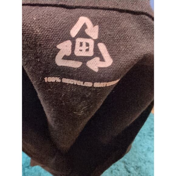 KSUBI Large Black TOTE BAG Trendy 100% Recycled Material 18” X 19.5” Minimal Use - Picture 7 of 10